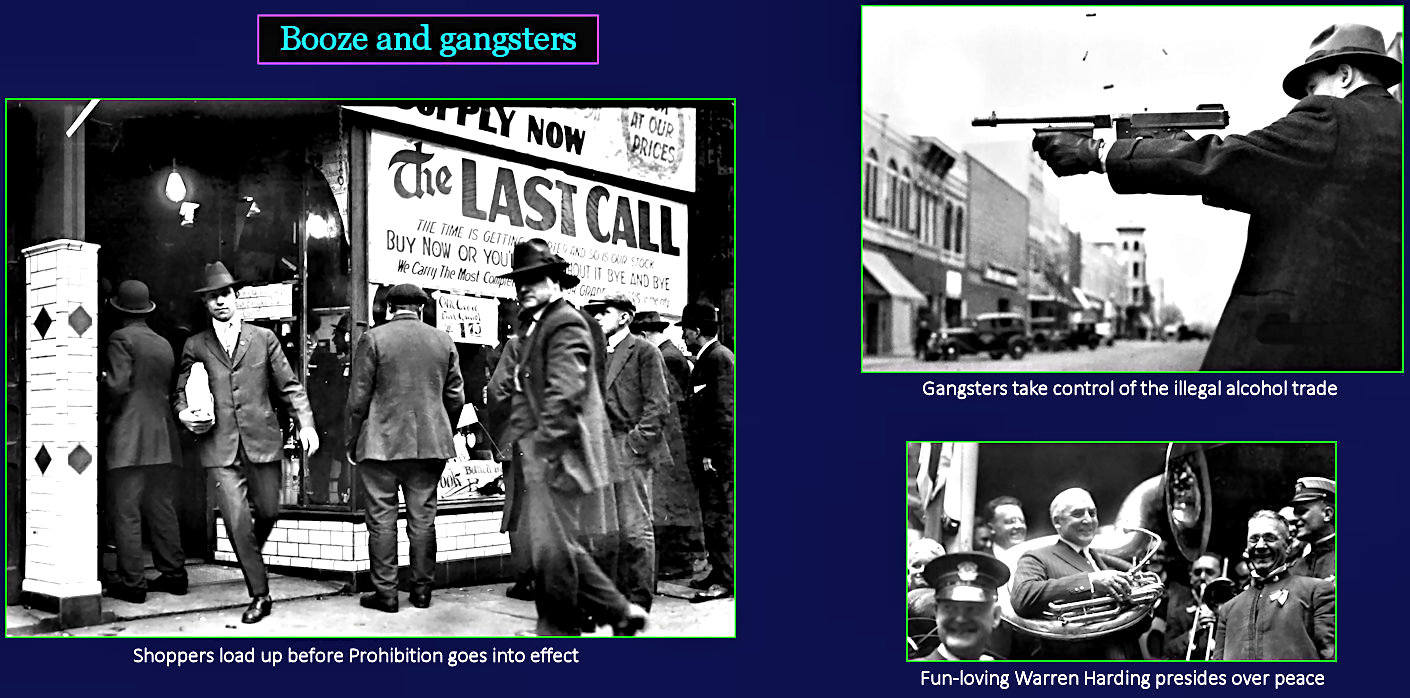 Prohibition and gangsters, 1920s
